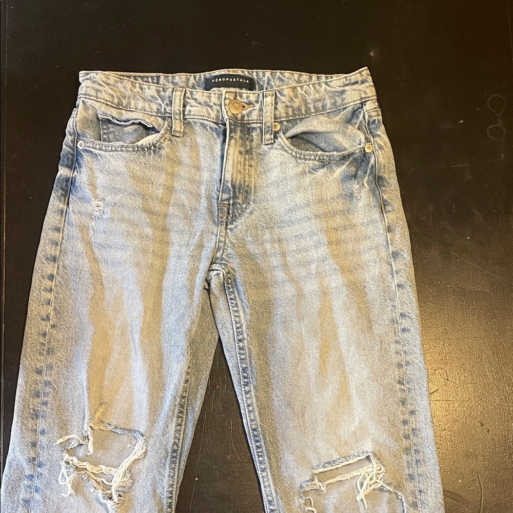 Aeropostale Light Blue Distressed Jeans